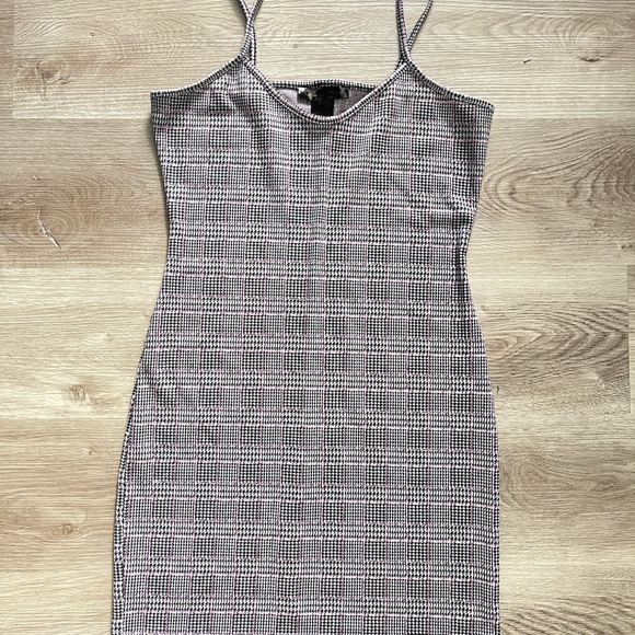 Coco & Shay Dress Womens Medium Black Gray Houndstooth Spaghetti Strap Ladies - Picture 5 of 7